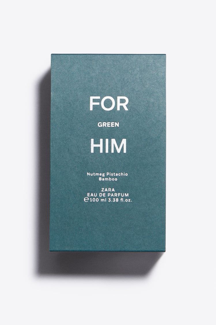ZARA FOR HIM GREEN EAU DE PARFUM 100 ML (3.38 FL. OZ).