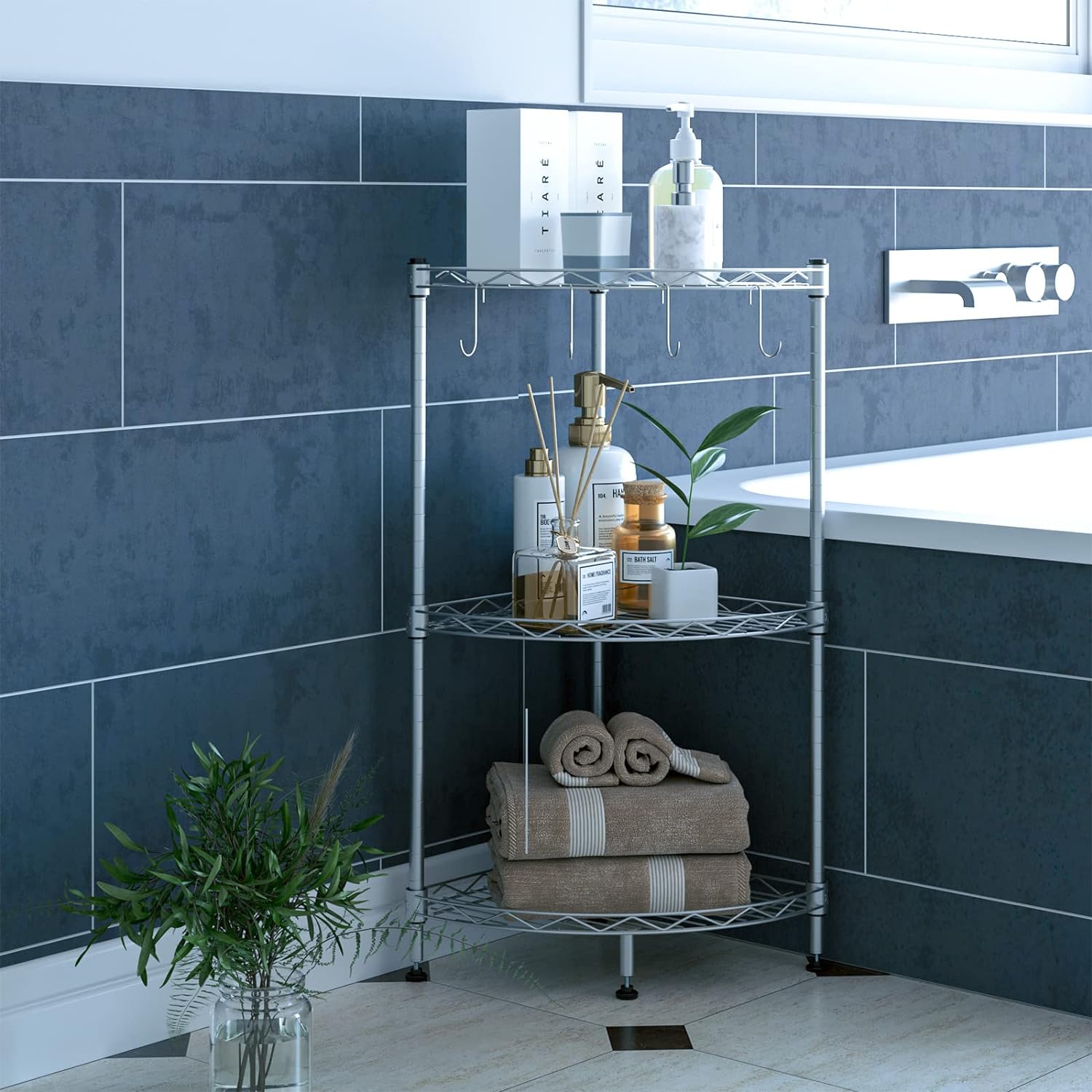 Detachable multi level storage rack